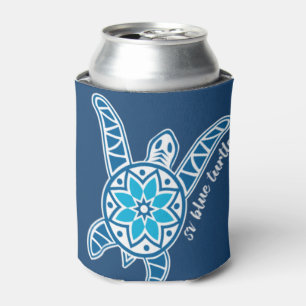 Blue Turtle Cruising Can Cooler