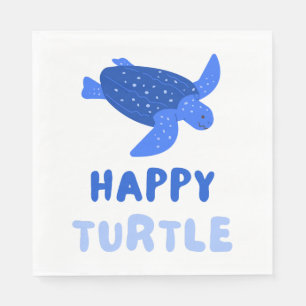 Blue Turtle Environment Earth Save Our Planet Napkin