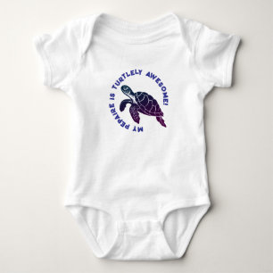 Blue Turtle PEPAIRE Baby Bodysuit