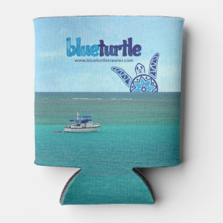 Blue Turtle Trawler Can Cooler