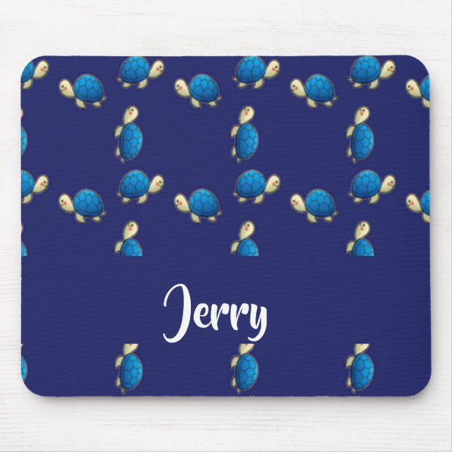 blue turtles mouse pad (Front)