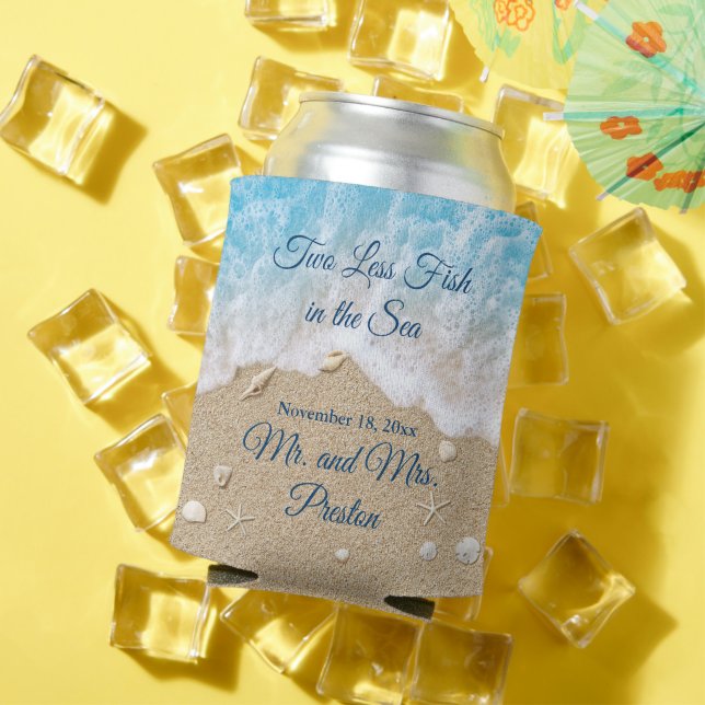 Blue Two Less Fish in the Sea  Can Cooler (In Situ Summer)