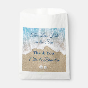 Blue Two Less Fish in the Sea Thank You Favour Bag