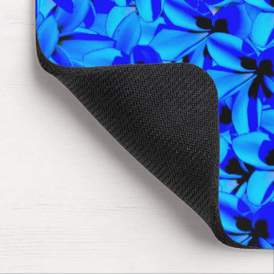 Blue Two Toned Frangipanis, Mouse Pad