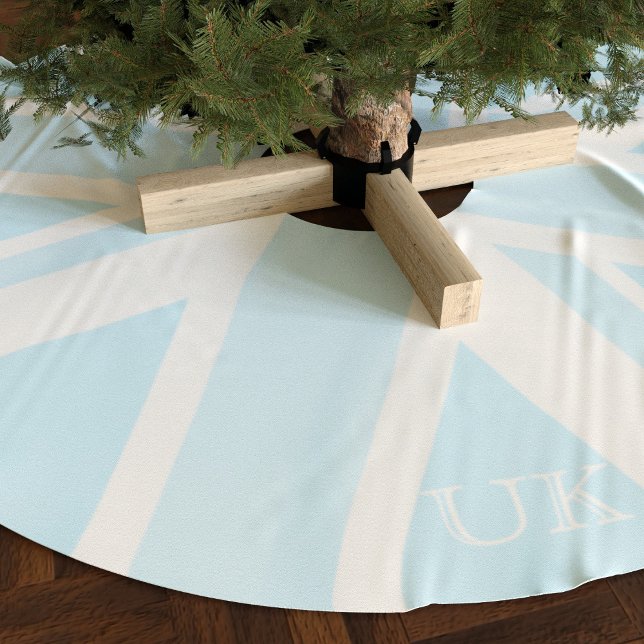 Blue UK Flag Union Jack Christmas Tree Skirt (Creator Uploaded)