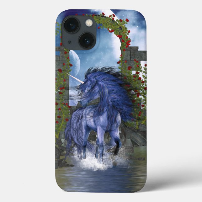 Blue Unicorn 2 Case-Mate iPhone Case (Back)
