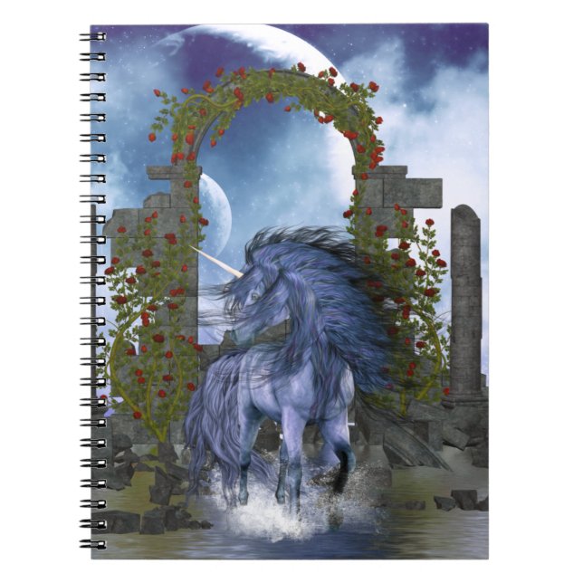 Blue Unicorn 2 Notebook (Front)