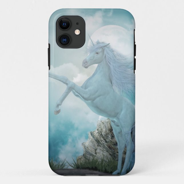blue unicorn Case-Mate iPhone case (Back)
