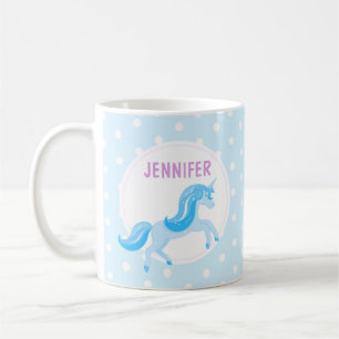 Blue Unicorn   Mug for Kids