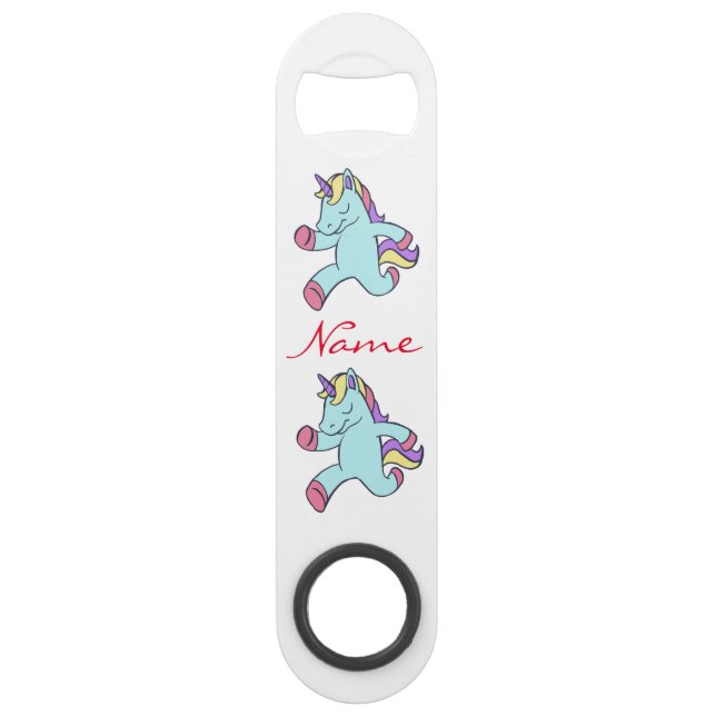 Blue Unicorn Running Thunder_Cove Bar Key (Front)