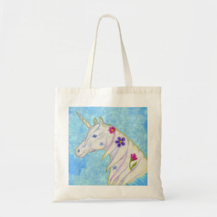 Blue Unicorn tote bag
