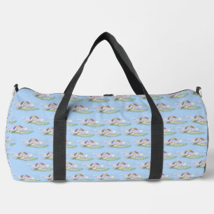 Blue Unicorns and Rainbows Duffle Bag