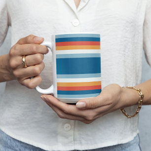 Blue Uniform Stripes Coffee Mug