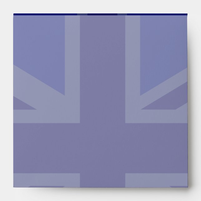 Blue Union Jack British Flag Design Envelopes (Front)