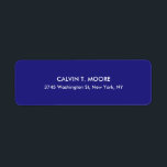 Blue Unique Special Professional<br><div class="desc">Represent yourself with this classical,  elegant return address label. This template can be customized to meet all professional occupations.</div>