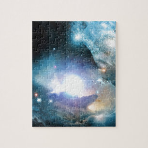 Blue Universe Cosmos Jigsaw Puzzle