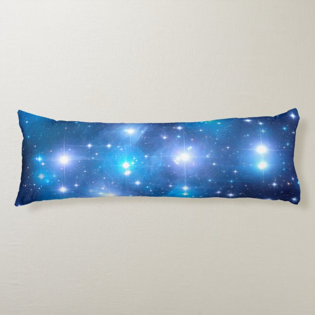 Blue Universe Stars + your ideas Body Pillow (Front)