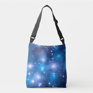 Blue Universe Stars + your ideas Crossbody Bag