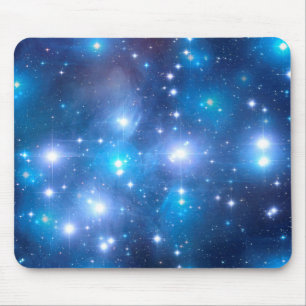 Blue Universe Stars + your ideas Mouse Pad