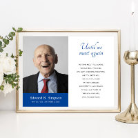 Blue Until We Meet Again Funeral Poem With Photo