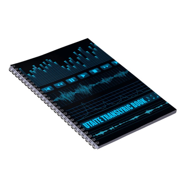 Blue Utaite Translyric Notebook (Right Side)