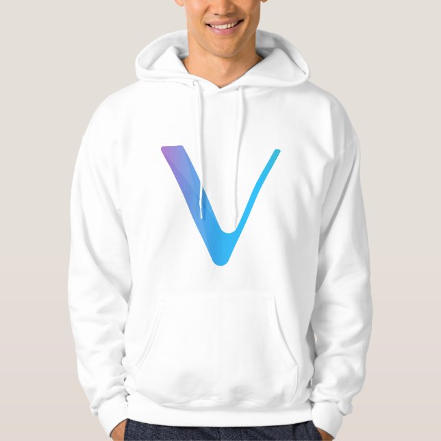 Blue v Simple Men's Hoodie  (Front)