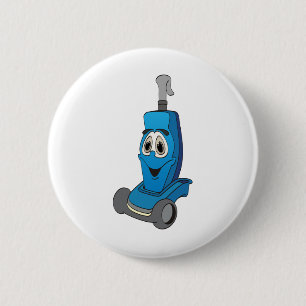 Blue Vacuum Cleaner 2 Inch Round Button