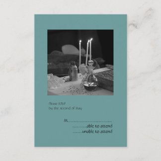 Blue Vaftisi RSVP Card