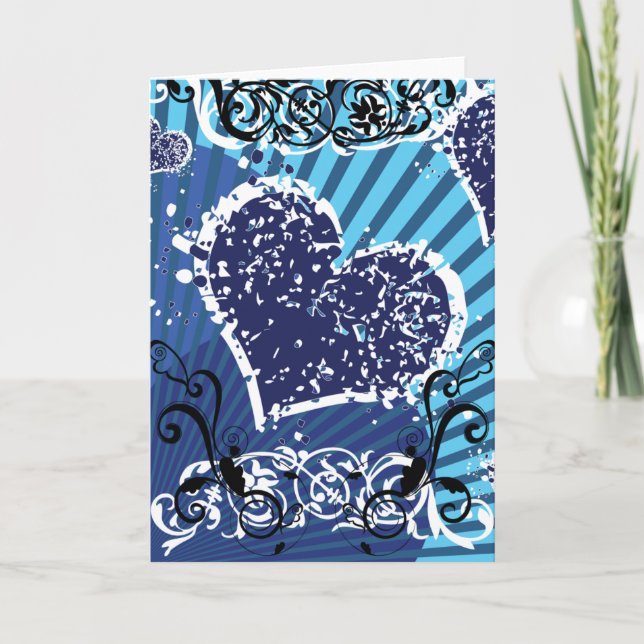 Blue Valentine Holiday Card (Front)