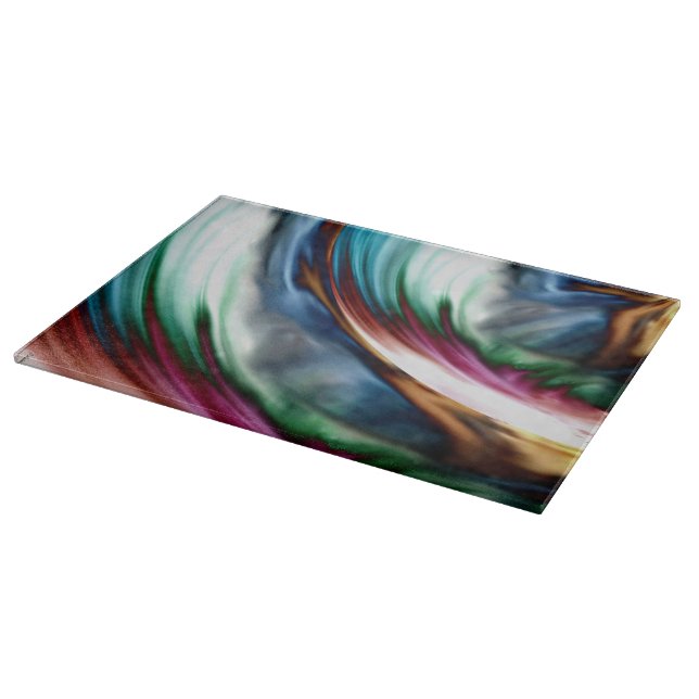 Blue Valley Whirlwind Rainbow Cutting Board (Corner)
