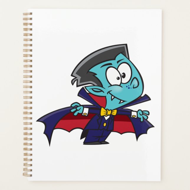 Blue Vampire Boy with Cape Cute Dracula (Devant)