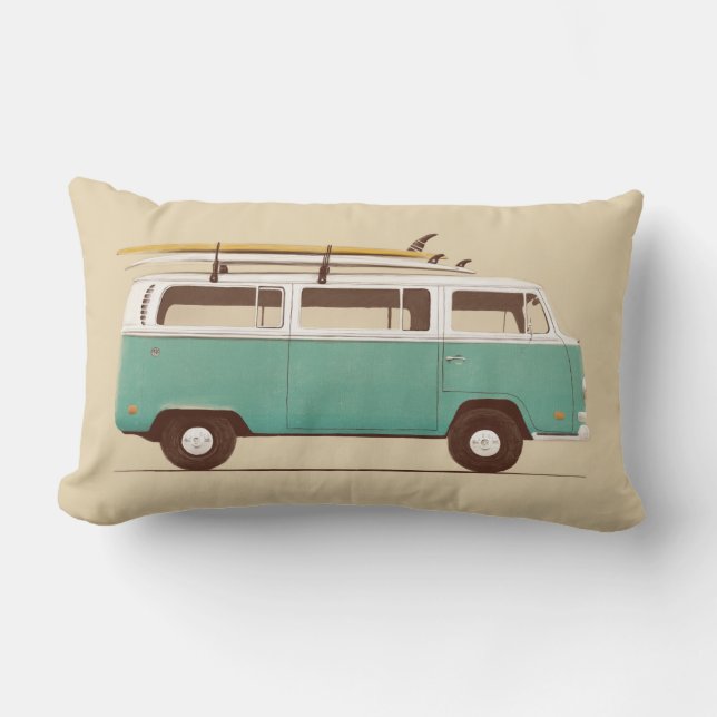 Blue Van | Florent Bodart Lumbar Pillow (Front)