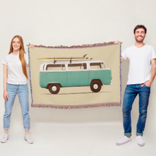 Blue Van Florent Bodart Throw Blanket