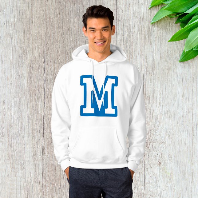 Blue Varsity Letter M Monogram Hoodie (Creator Uploaded)