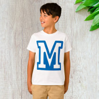 Blue Varsity Letter M Monogram
