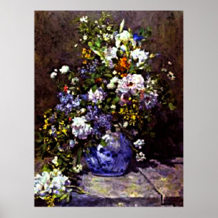 Blue Vase by Renoir, Poster