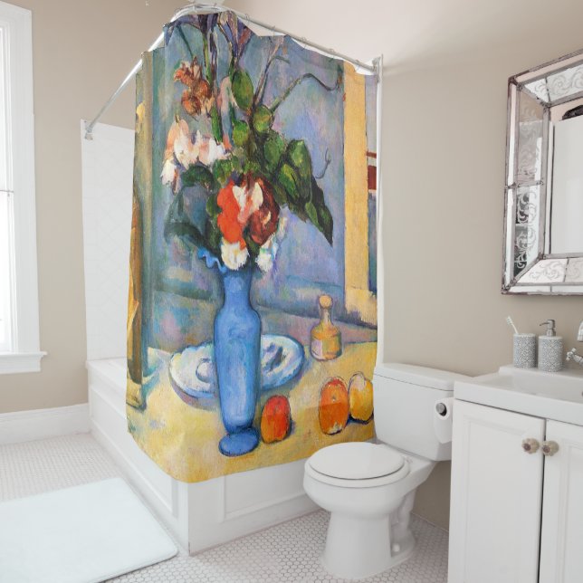 Blue Vase Flowers, Paul Cezanne (In Situ)