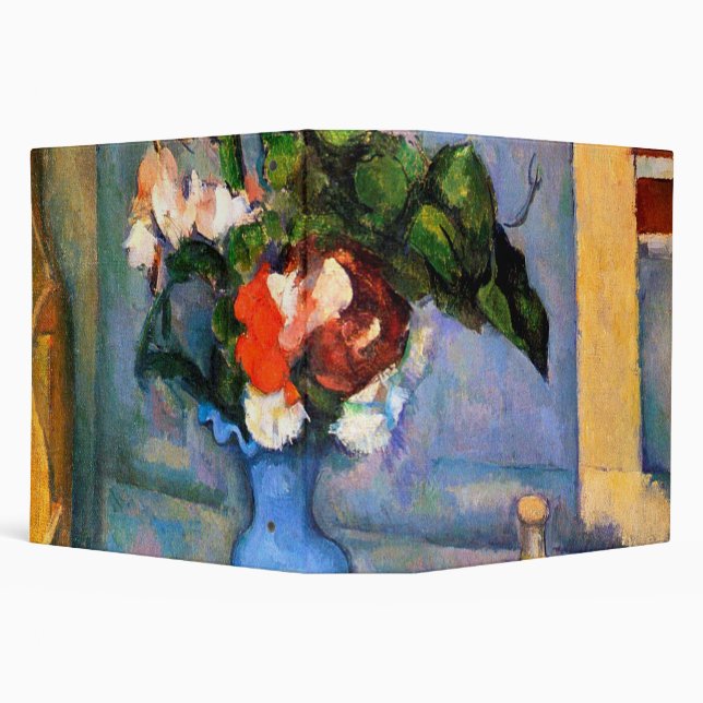 Blue Vase Flowers, Paul Cezanne Binder (Background)