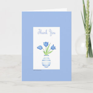 Blue Vase Thank You Card