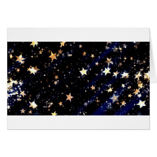 Blue Velvet Effect Stars Card