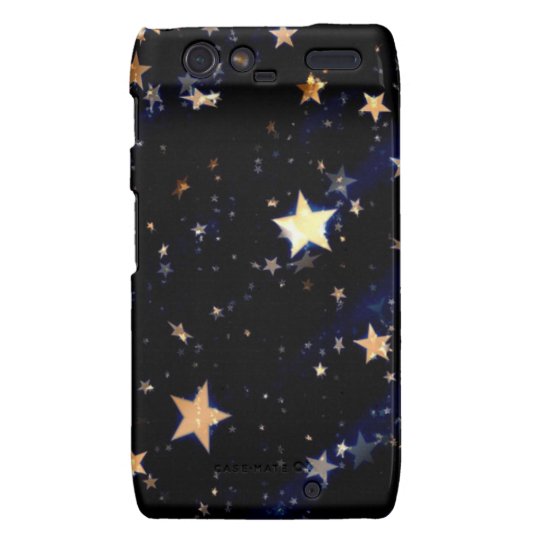 Blue Velvet Effect Stars Droid RAZR Covers