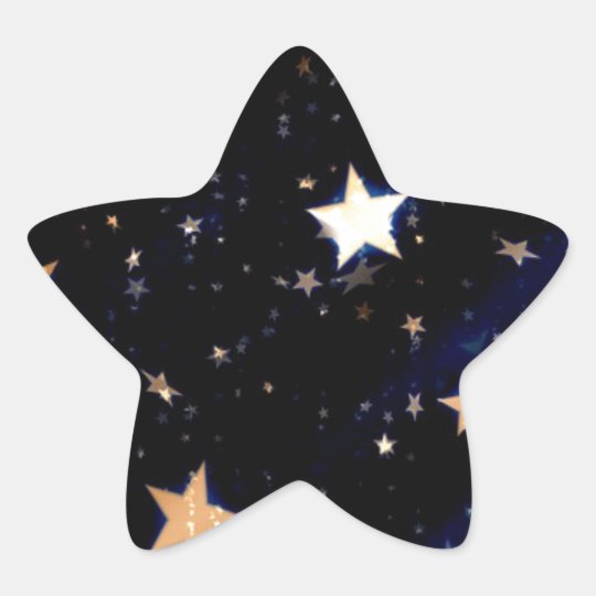 Blue Velvet Effect Stars Star Sticker