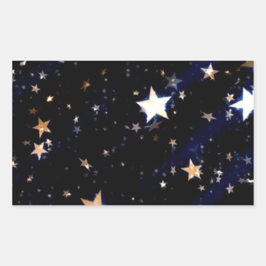 Blue Velvet Effect Stars Sticker