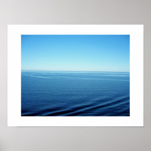 Blue Velvet Pacific Ocean Color Photography  Poster