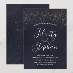 Blue Velvet Wedding Invitations
