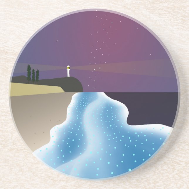 Blue version of the Yokomushi Coaster (Front)