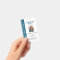 Blue Vertical Stripe Homeschool Educator ID Badge