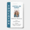 Blue Vertical Stripe Homeschool Educator ID Badge