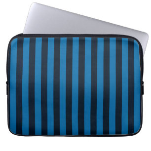 Blue Vertical Stripes Background Customize This! Laptop Sleeve