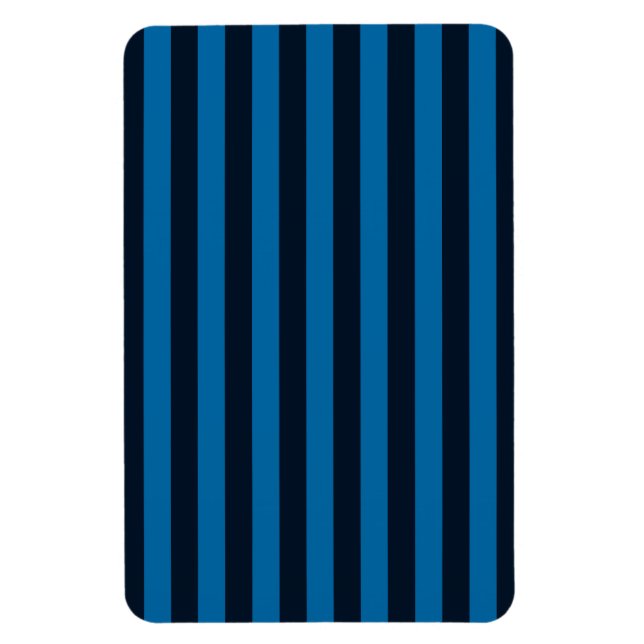 Blue Vertical Stripes Background Customize This! Magnet (Vertical)